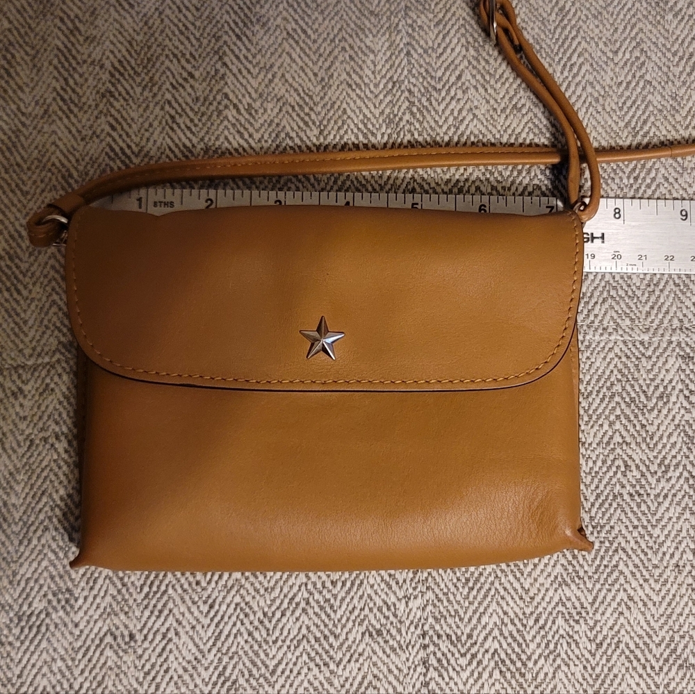 Gianni Conti small crossbody bag. Tan color, leather - Picture 2 of 9
